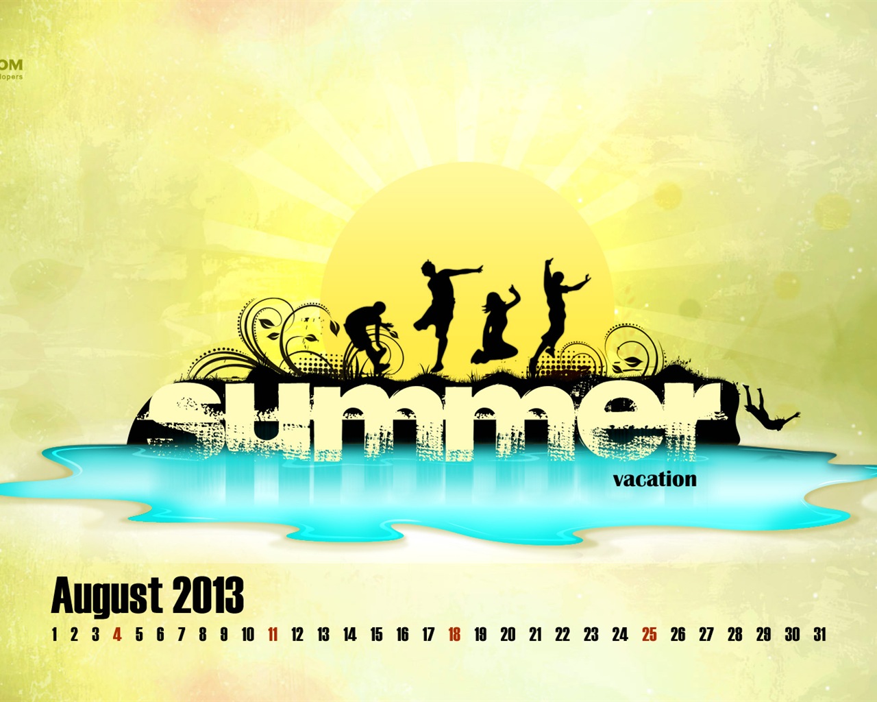 August 2013 calendar wallpaper (2) #20 - 1280x1024