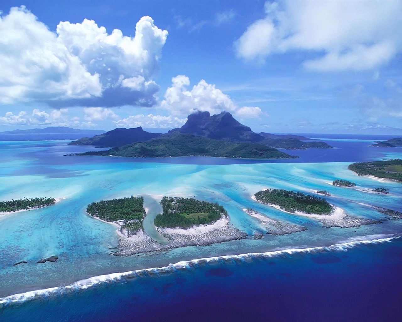 蓝色大海海岸风景 高清壁纸20 - 1280x1024