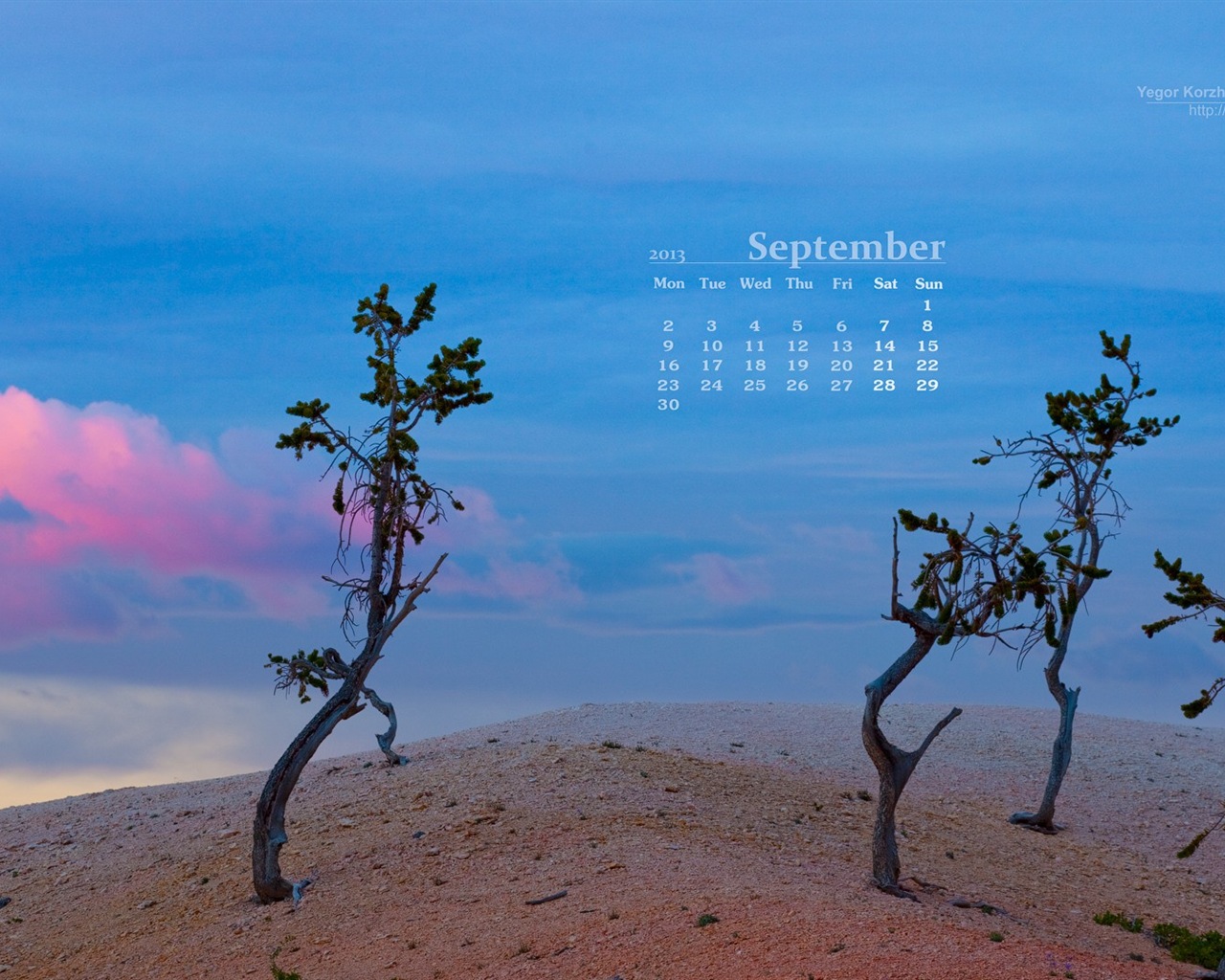 September 2013 Calendar wallpaper (1) #6 - 1280x1024