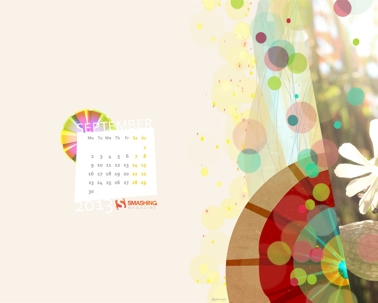 09 2013 Calendar fondo de pantalla (2) #7 - 1280x1024