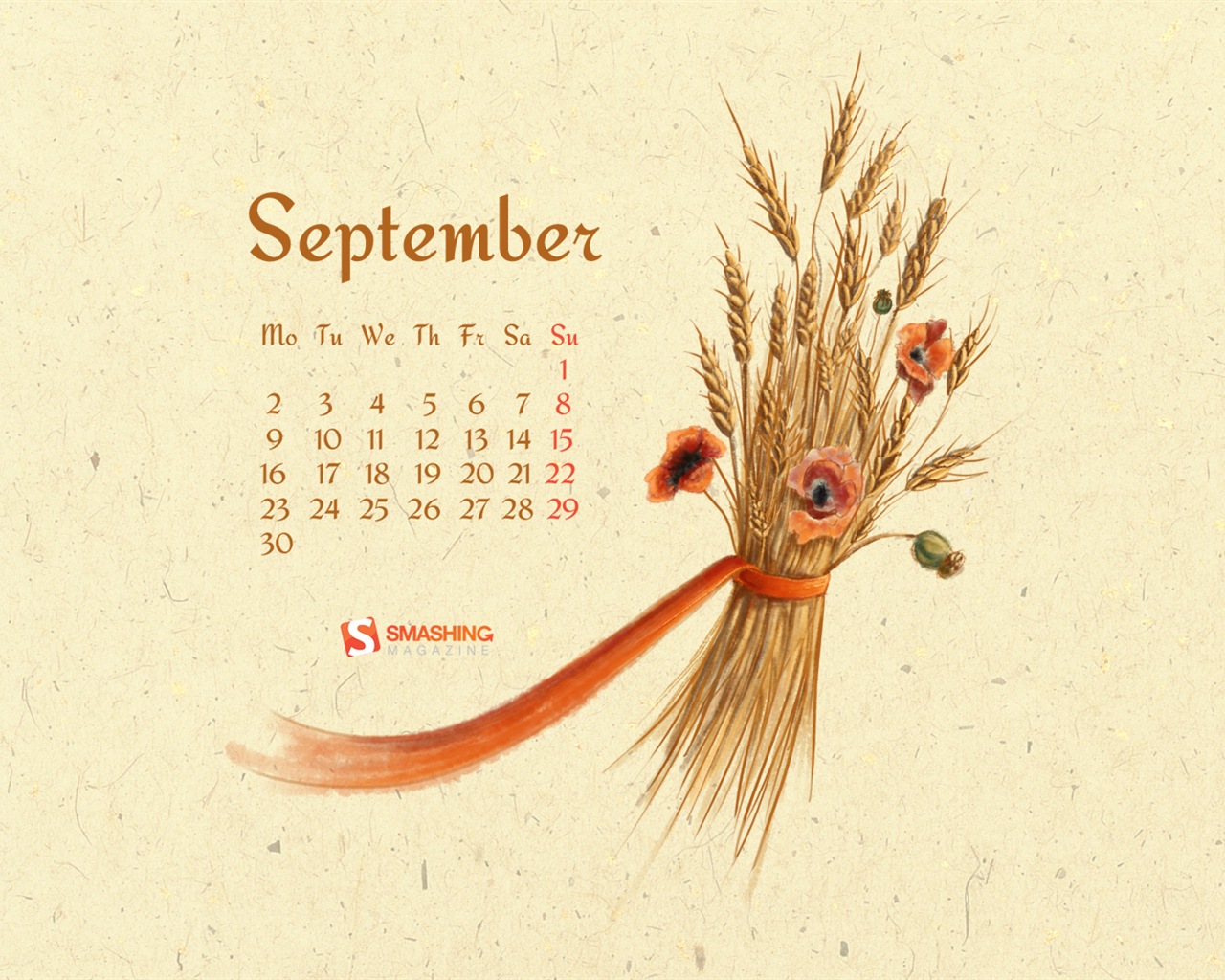 September 2013 Kalender Wallpaper (2) #8 - 1280x1024