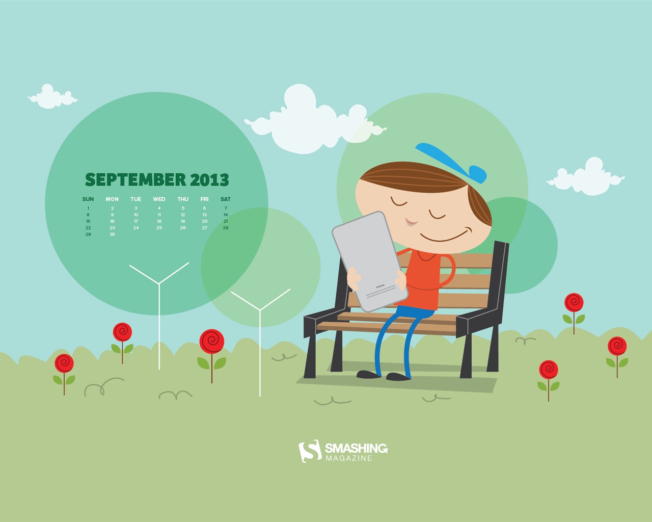 September 2013 Kalender Wallpaper (2) #17 - 1280x1024
