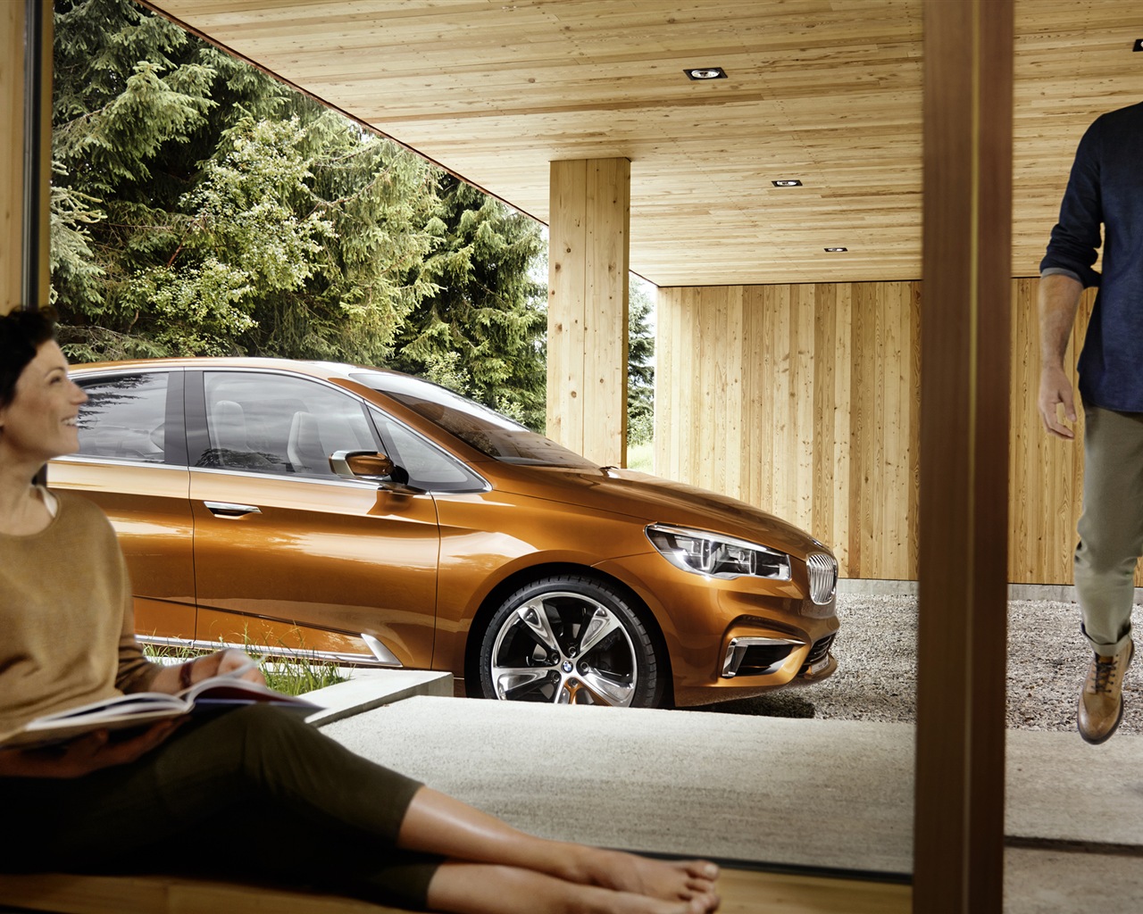 2013 BMW Concept actifs wallpapers HD Tourer #3 - 1280x1024