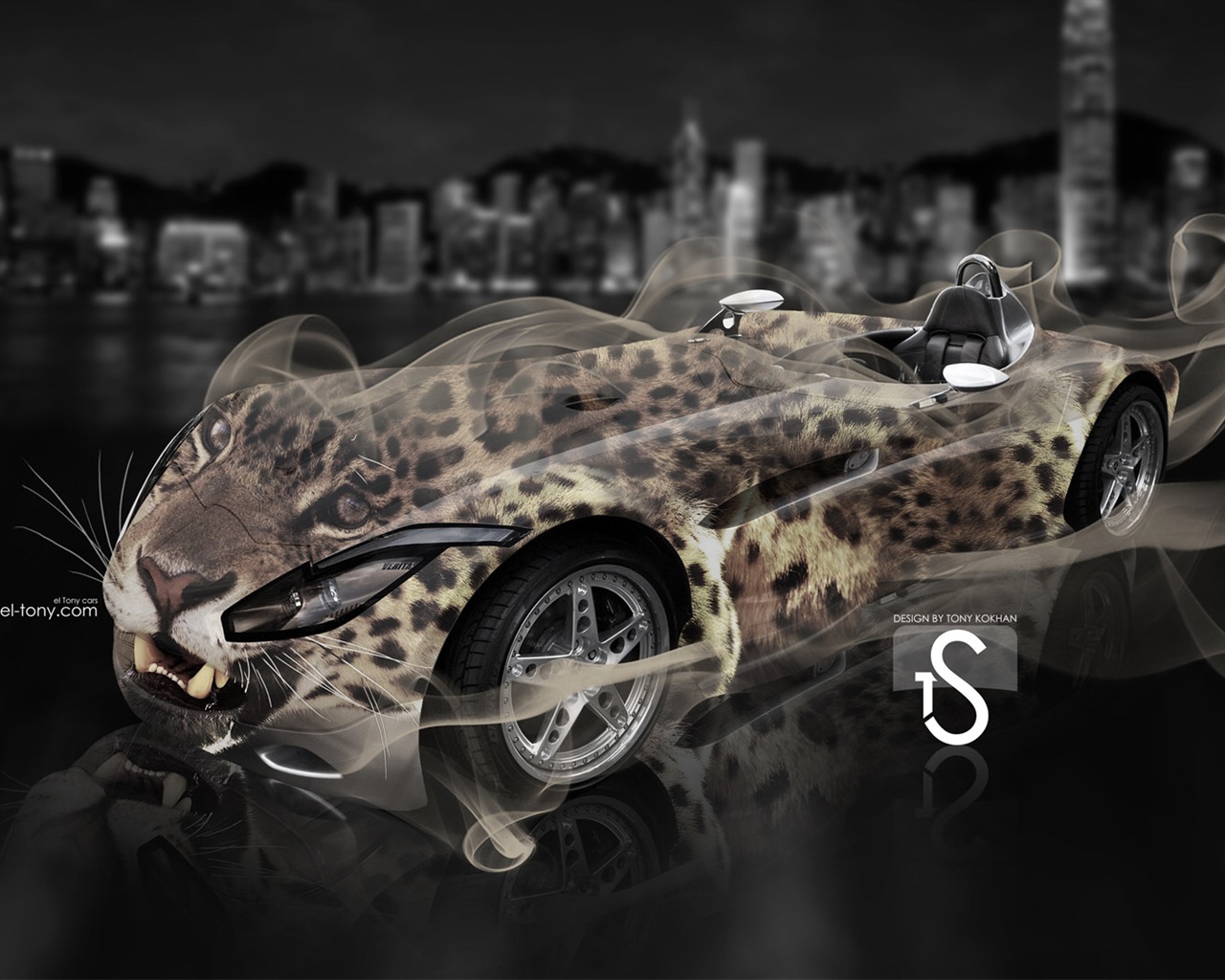 Creative dream car design wallpaper, Animal automotive #2 - 1280x1024