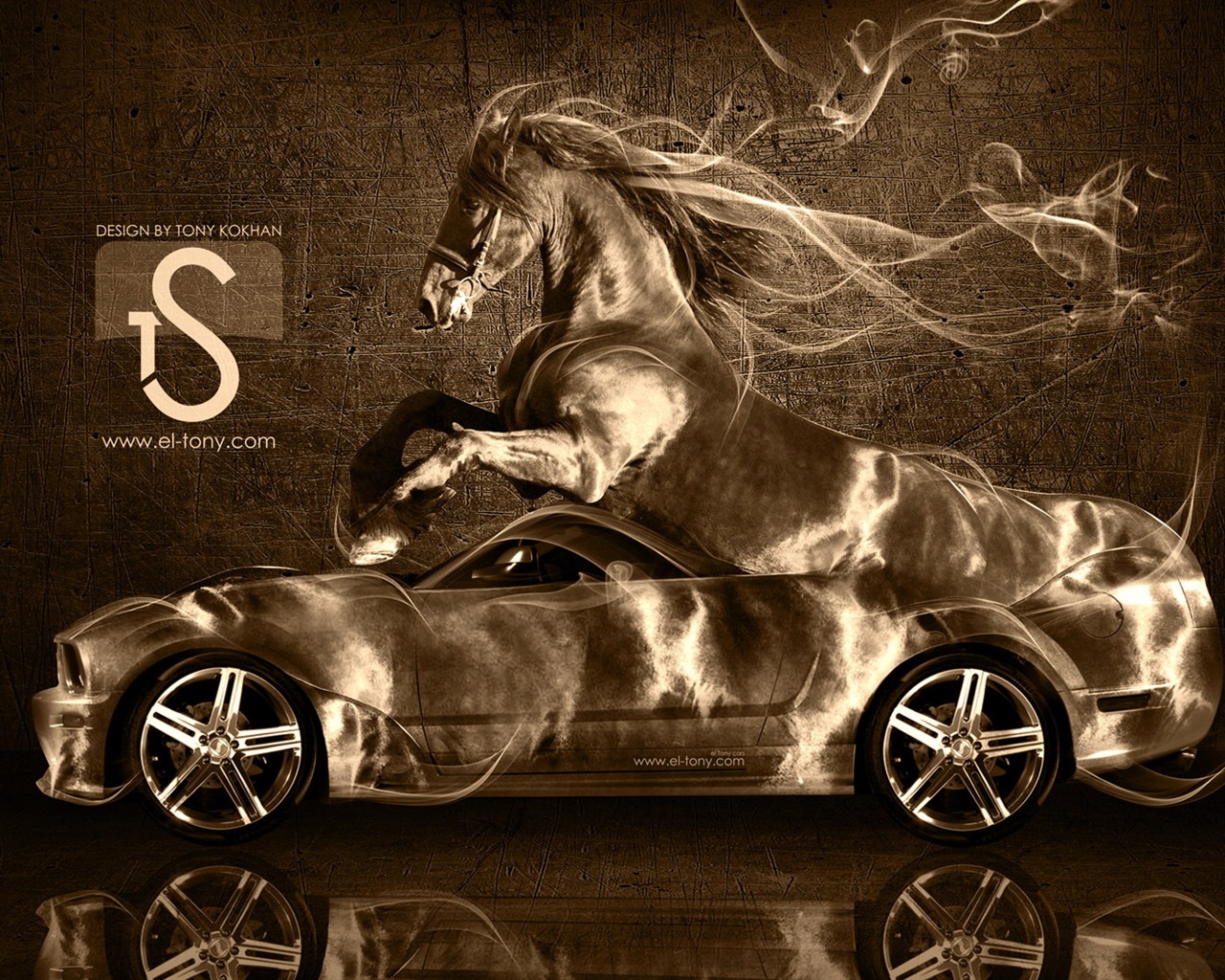 Creative dream car design wallpaper, Animal automotive #8 - 1280x1024