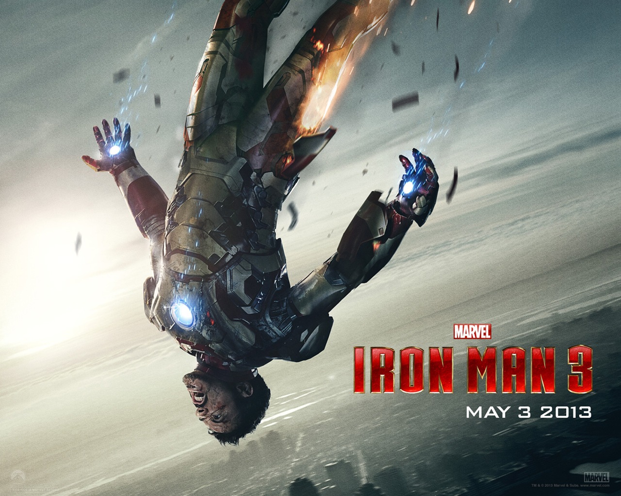2013 Iron Man 3 nejnovější HD tapety na plochu #2 - 1280x1024
