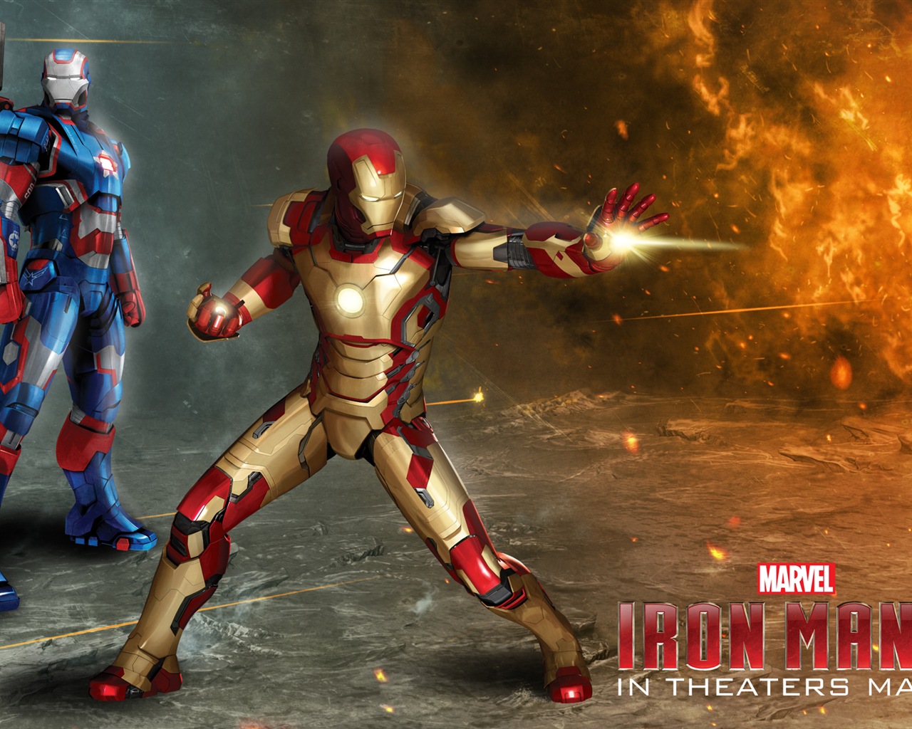 2013 Iron Man 3 nejnovější HD tapety na plochu #7 - 1280x1024
