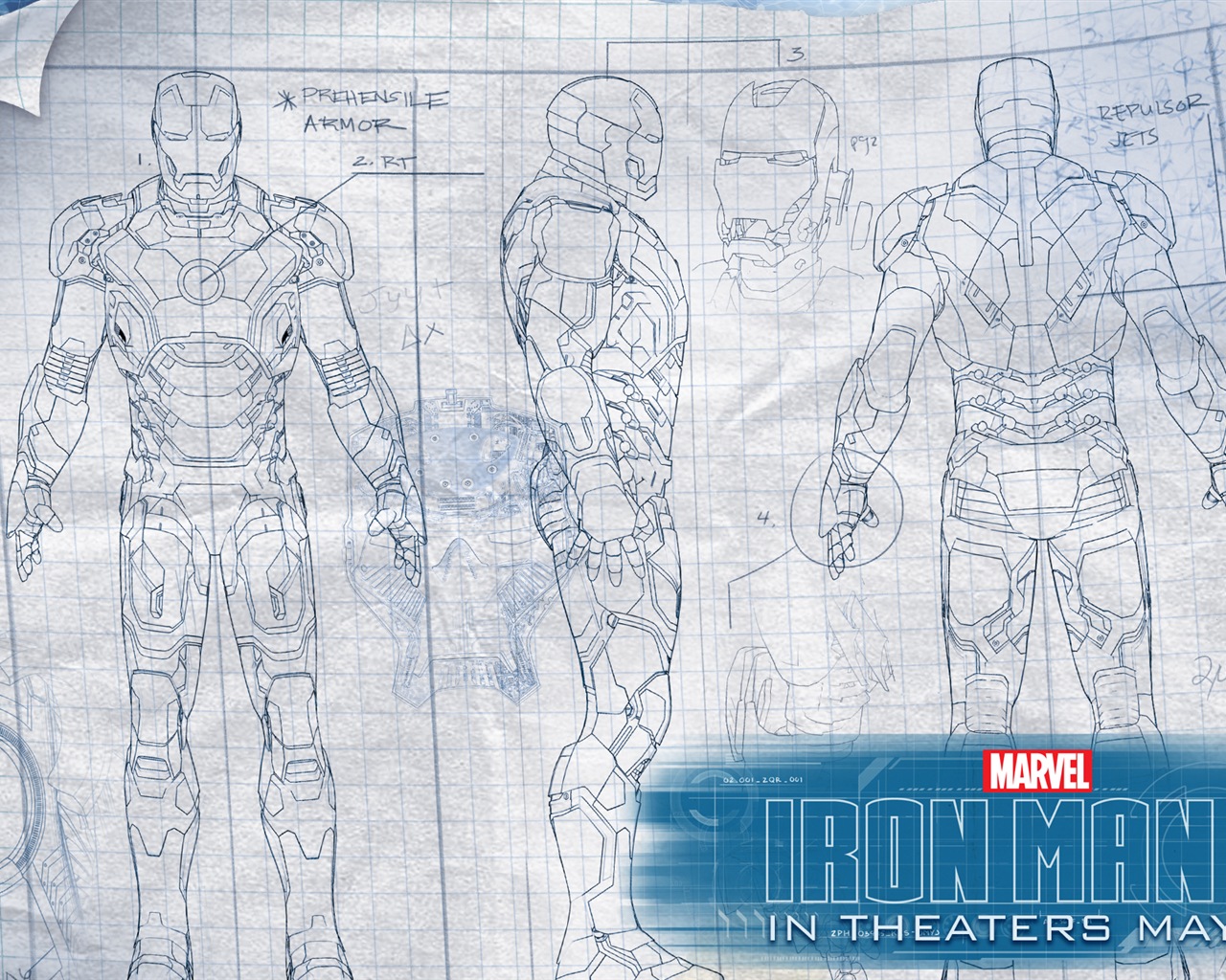 2013 Iron Man 3 nejnovější HD tapety na plochu #8 - 1280x1024