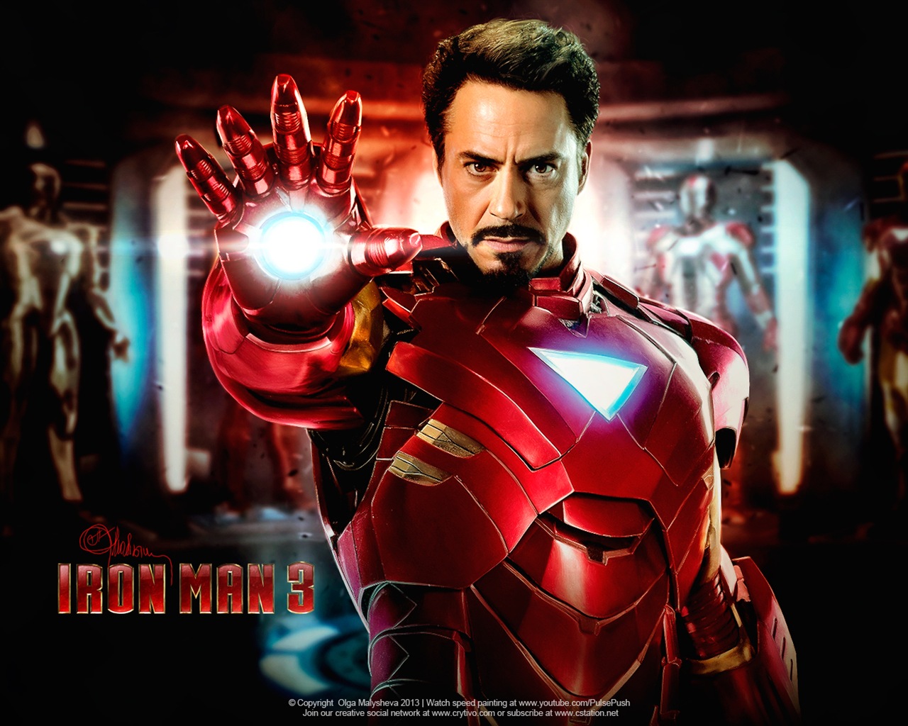 2013 Iron Man 3 nejnovější HD tapety na plochu #11 - 1280x1024