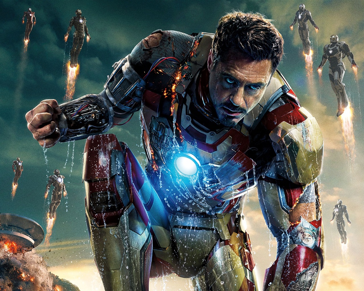 2013 Iron Man 3 nejnovější HD tapety na plochu #12 - 1280x1024
