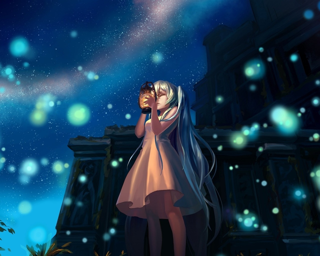 Firefly Summer beautiful anime wallpaper #16 - 1280x1024