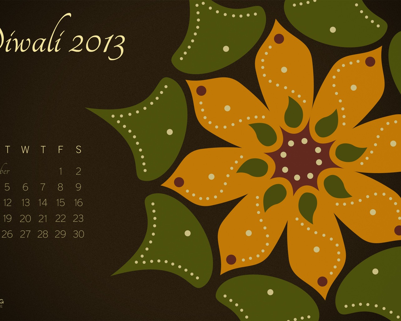 11 2013 Calendar fondo de pantalla (2) #5 - 1280x1024