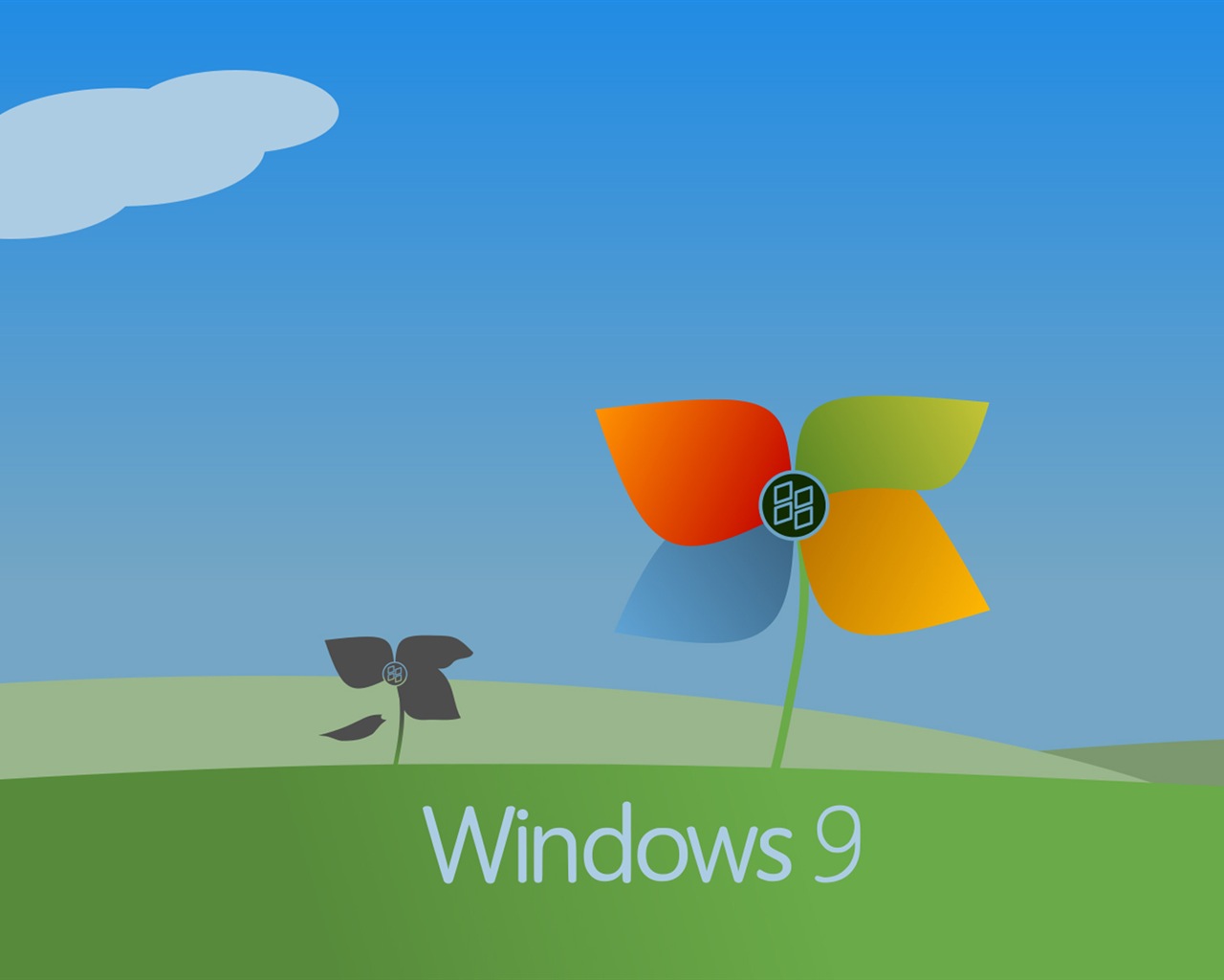 마이크로 소프트 윈도우 9 시스템 테마 HD 배경 화면 #5 - 1280x1024