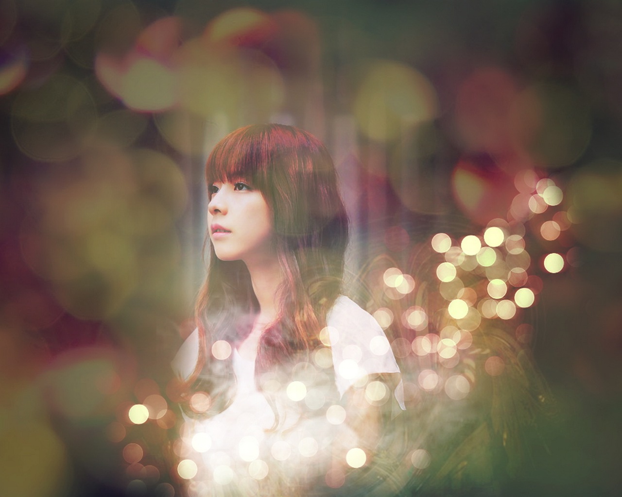 JUNIEL Korea krásné HD tapety na plochu dívky #12 - 1280x1024