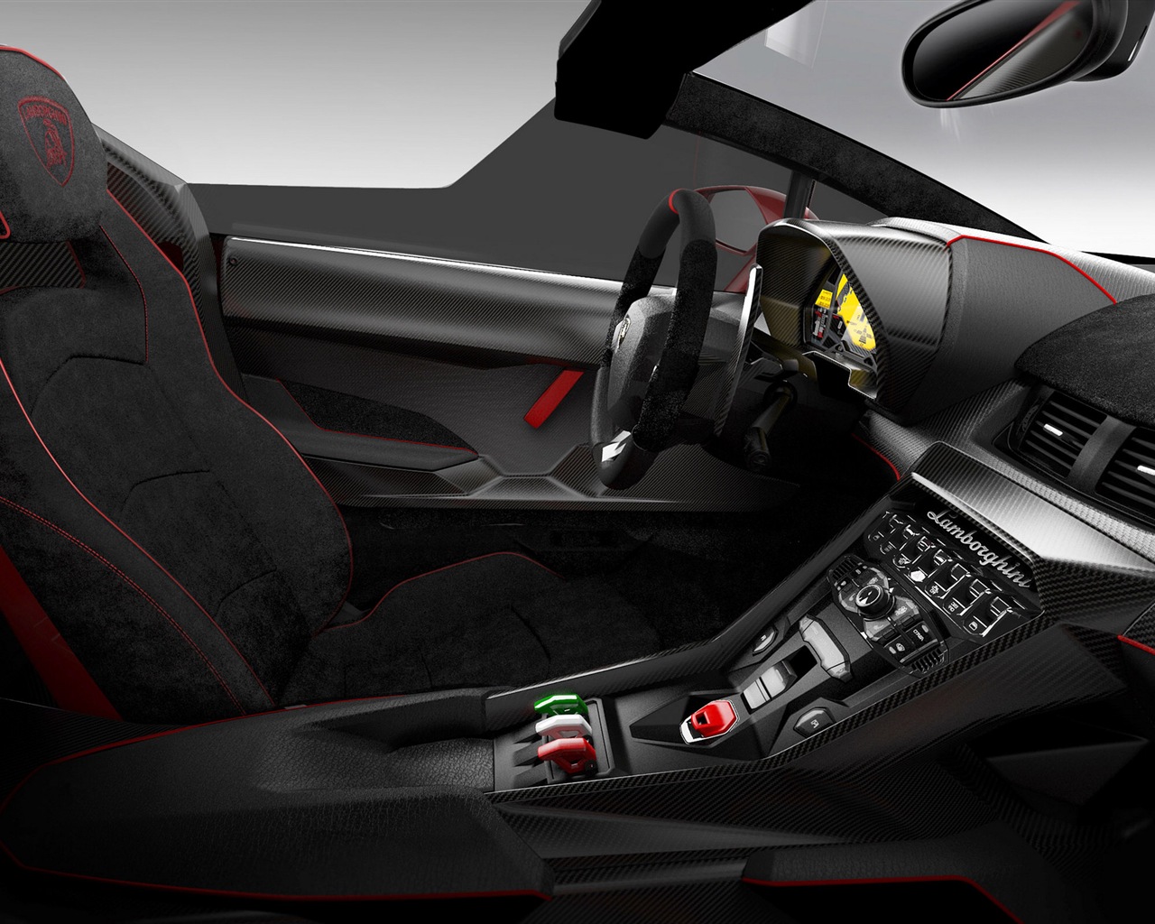 2014 Lamborghini Veneno Roadster červený supersport HD tapety na plochu #7 - 1280x1024