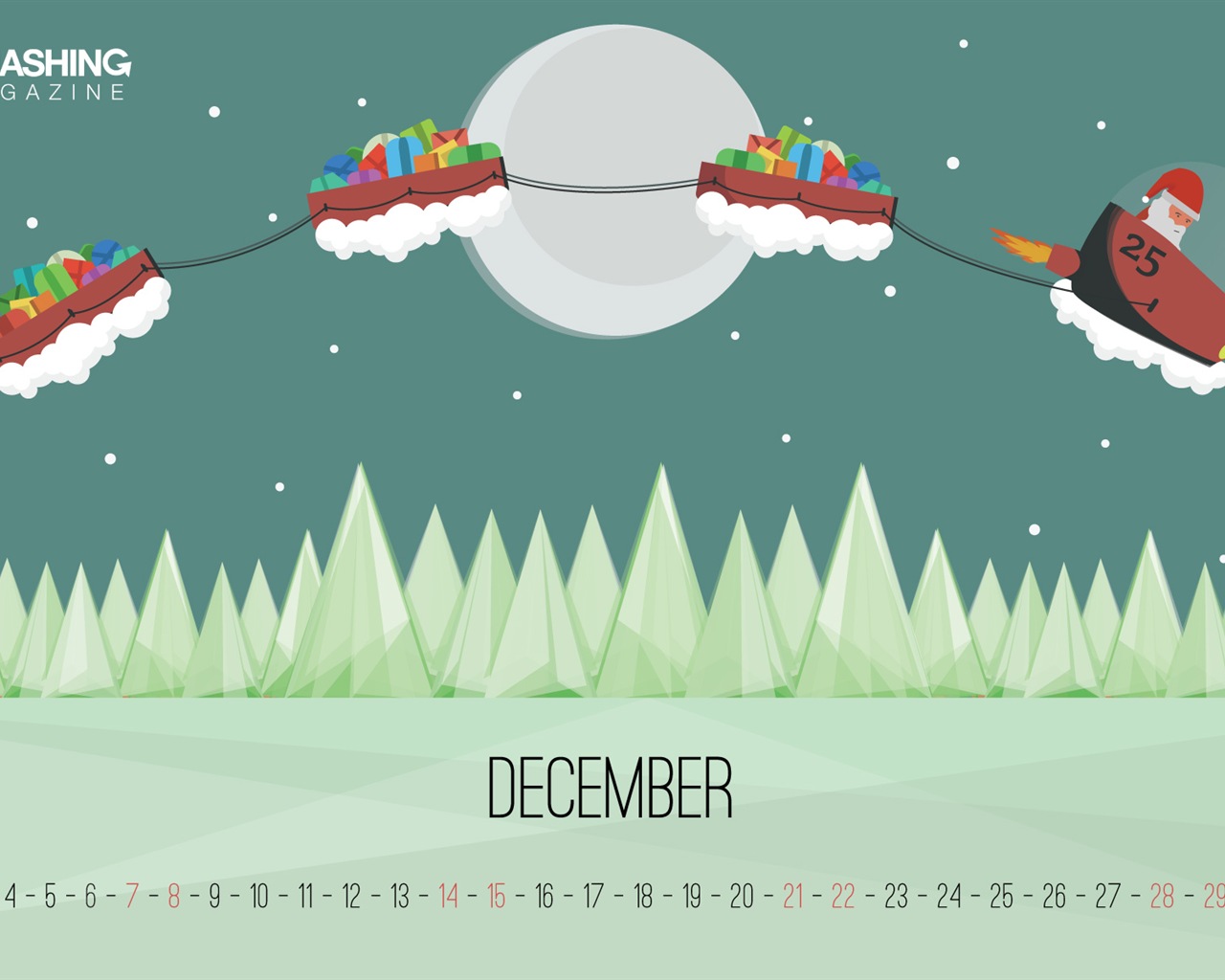 December 2013 Calendar wallpaper (2) #6 - 1280x1024