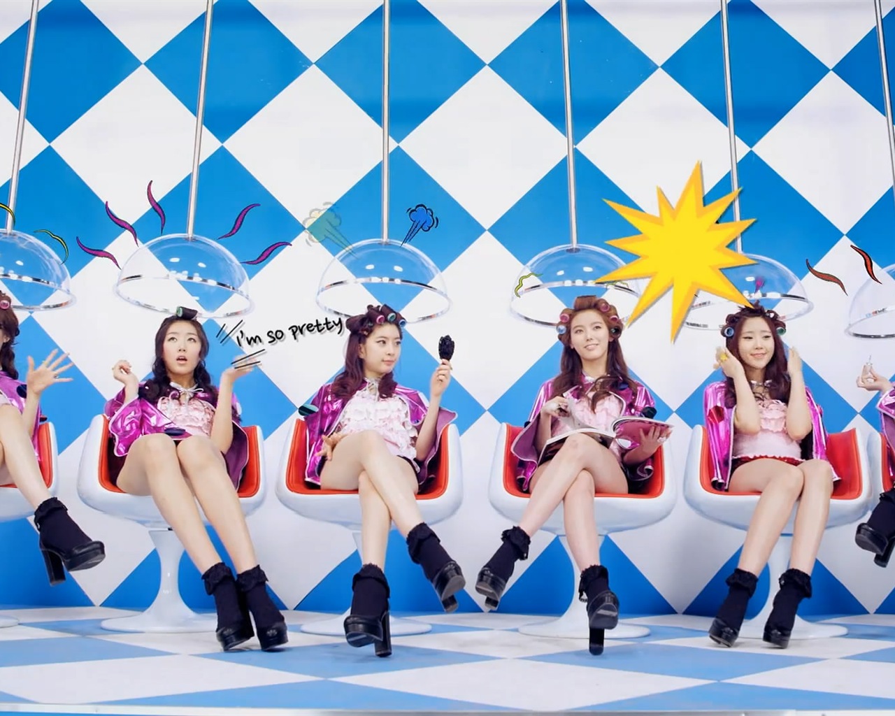 DalShabet Korean music krásné dívky HD Tapety na plochu #3 - 1280x1024