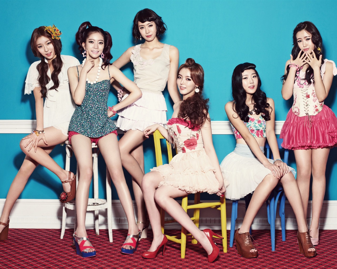 DalShabet música coreana bellas chicas fondos de pantalla de alta definición #6 - 1280x1024