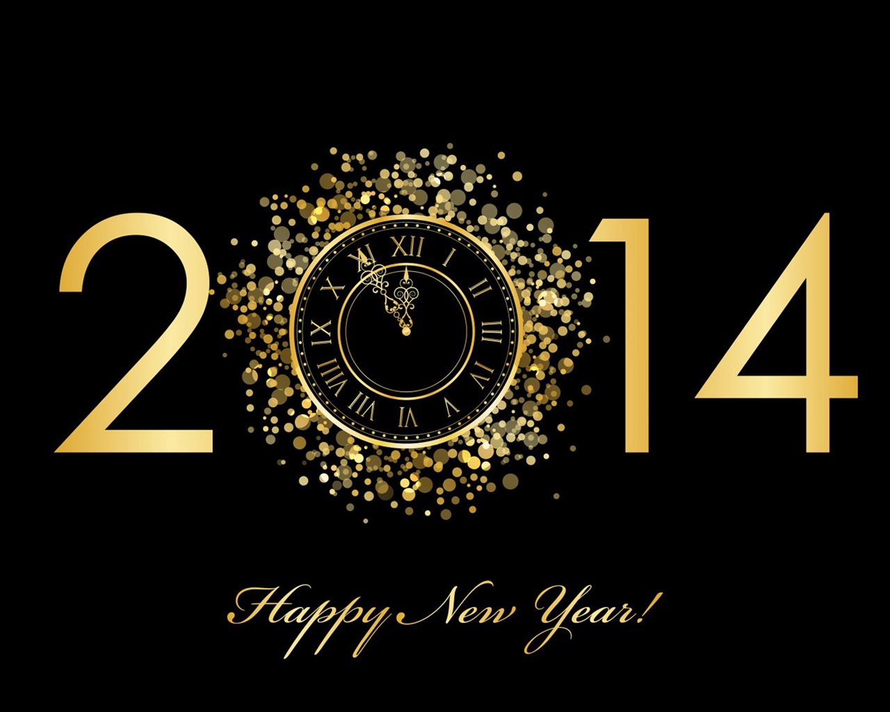 2014 New Year Theme HD Fonds d'écran (1) #1 - 1280x1024