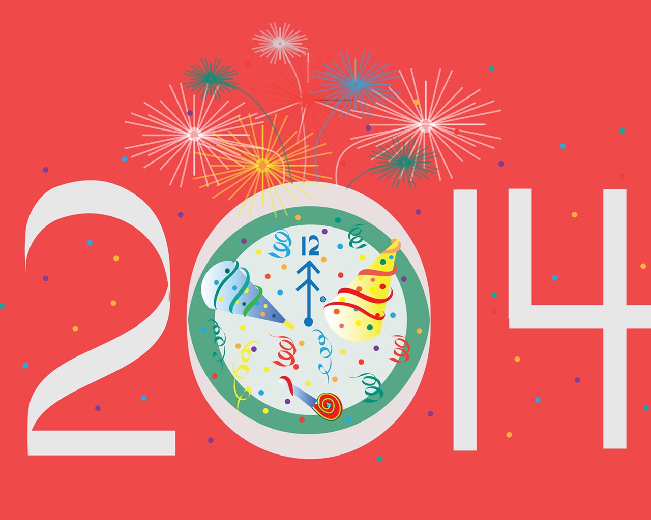 2014 New Year Theme HD Fonds d'écran (1) #8 - 1280x1024