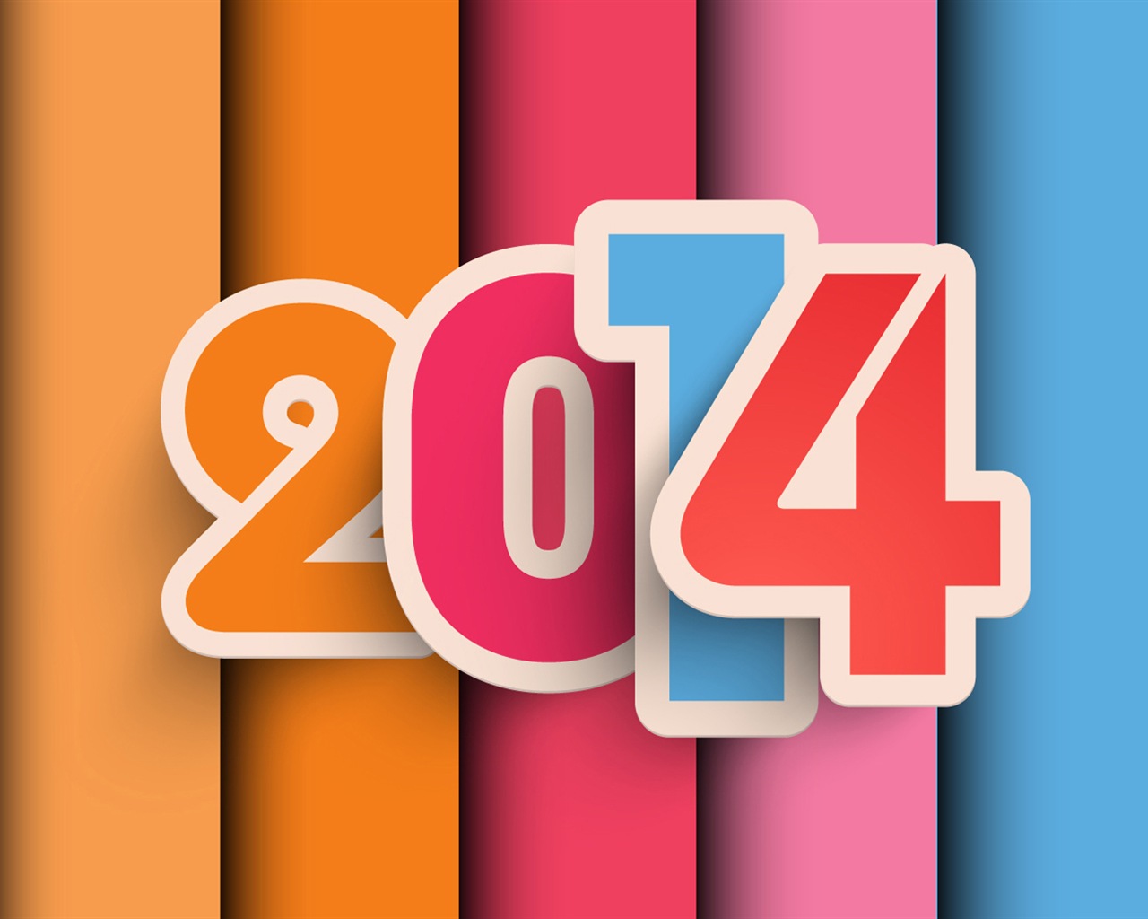 2014 New Year Theme HD Fonds d'écran (1) #9 - 1280x1024