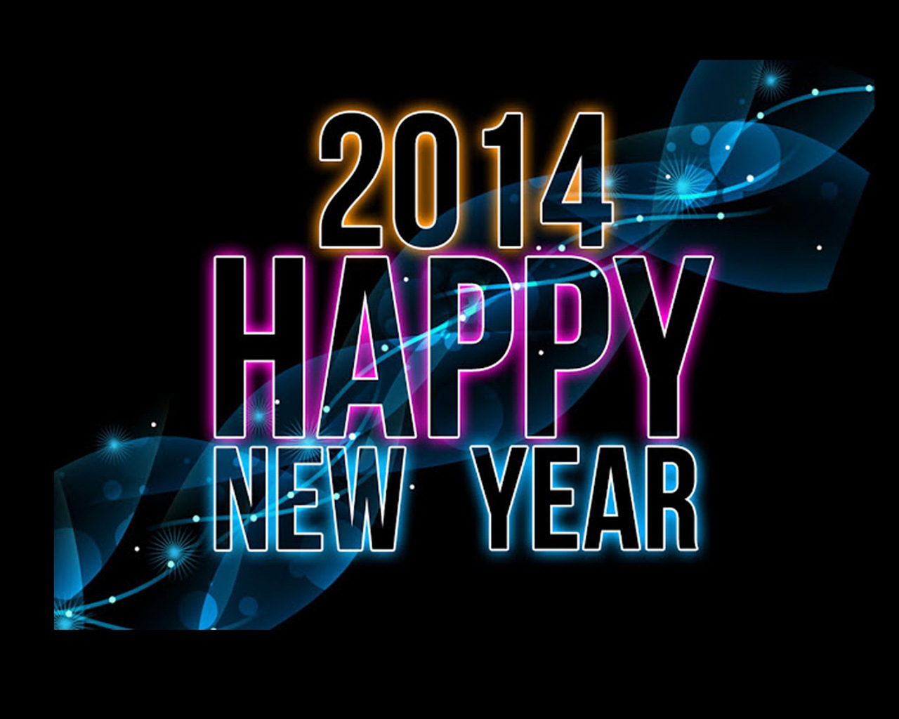 2014 New Year Theme HD Fonds d'écran (1) #11 - 1280x1024
