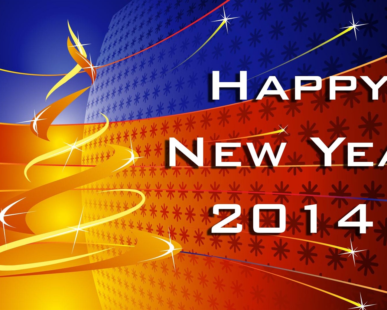 2014 Новый год Стиль Обои (1) #14 - 1280x1024