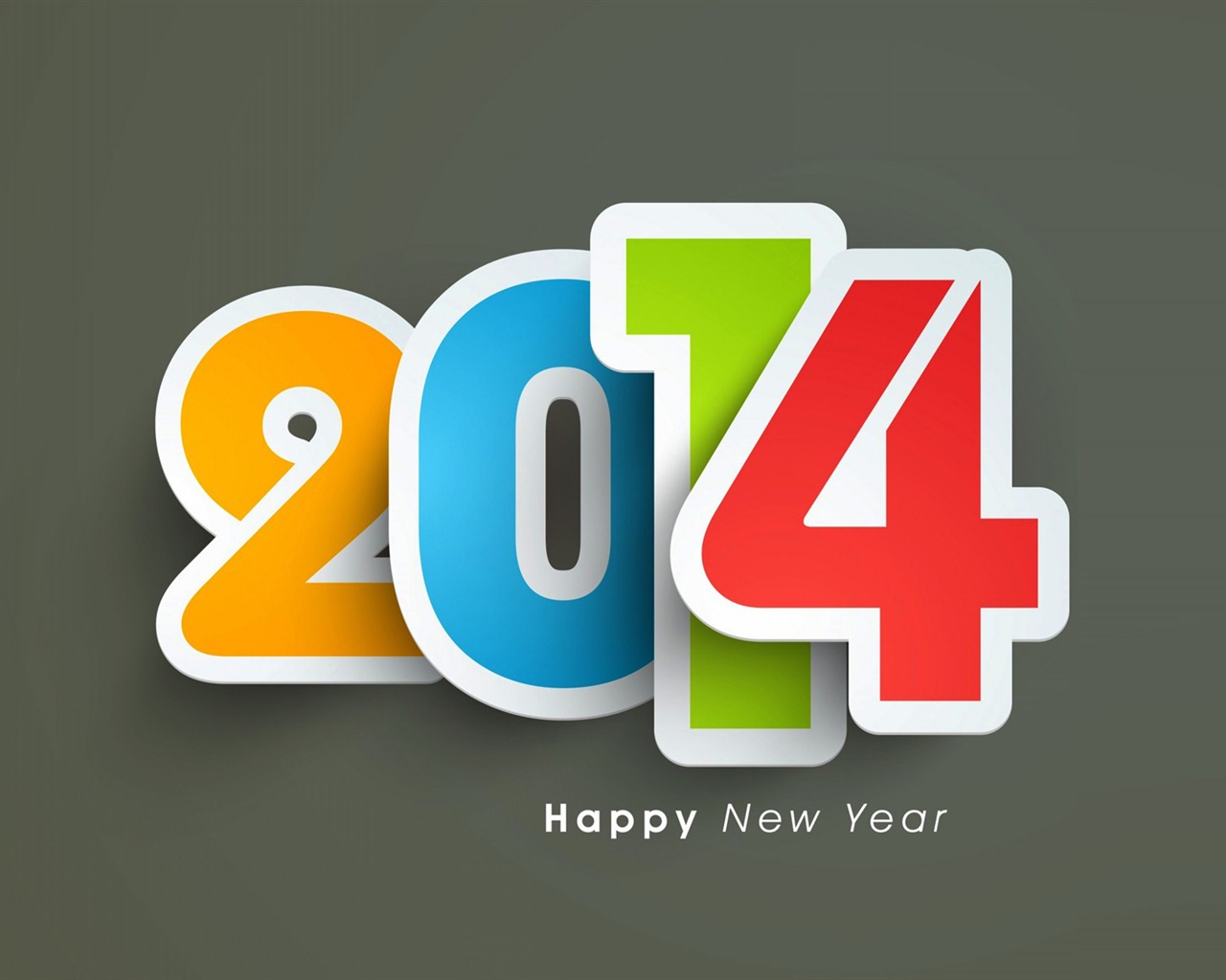2014 Новый год Стиль Обои (2) #9 - 1280x1024