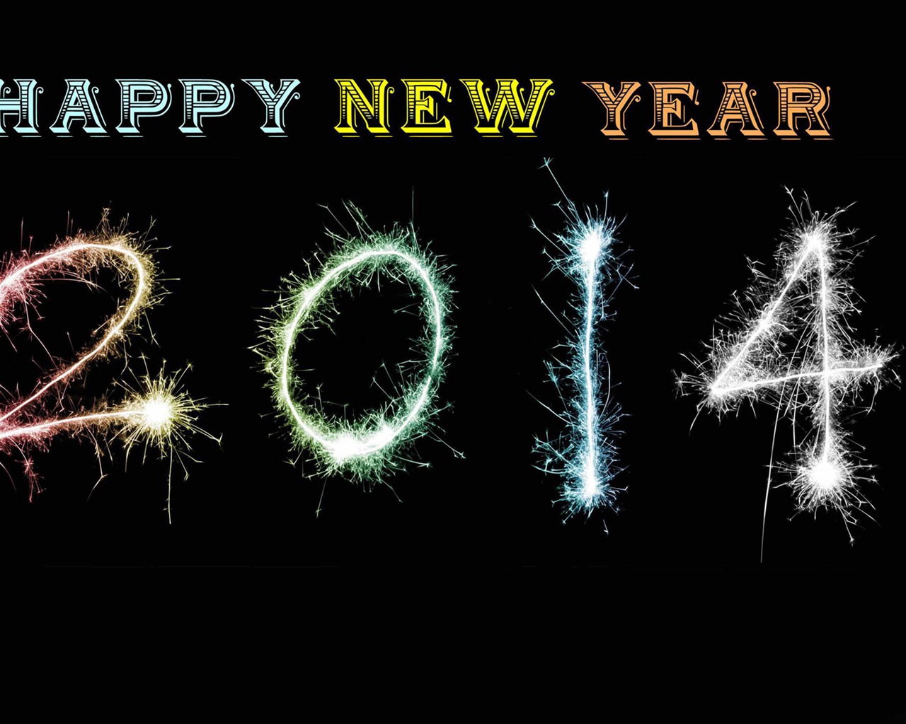 2014 New Year Theme HD Fonds d'écran (2) #12 - 1280x1024