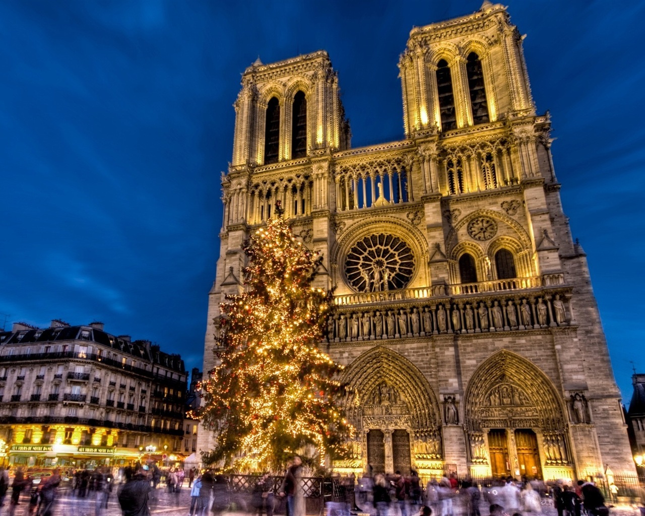 巴黎圣母院 高清风景壁纸7 - 1280x1024