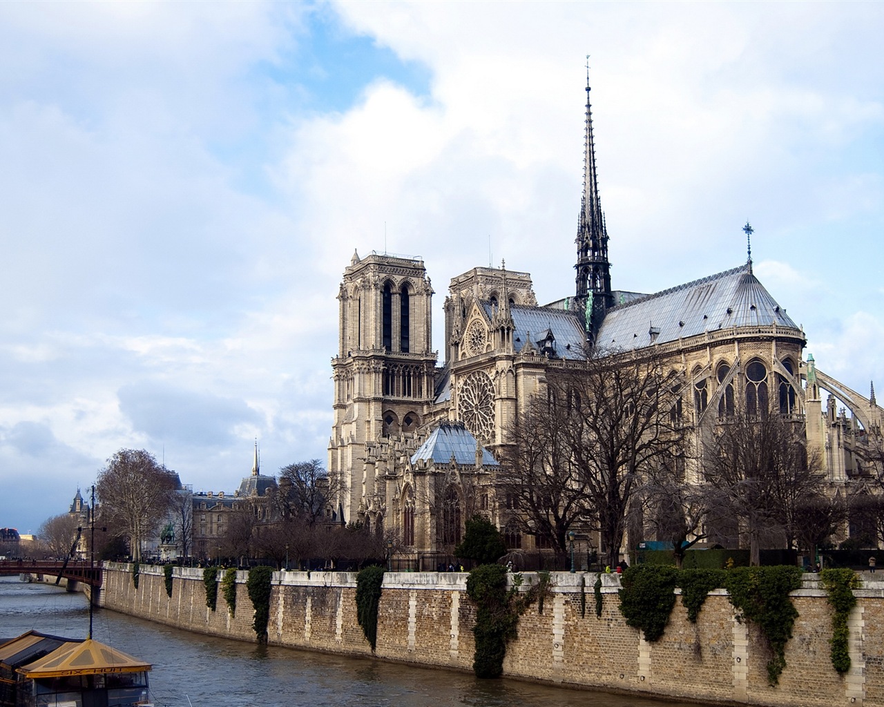 巴黎圣母院 高清风景壁纸9 - 1280x1024