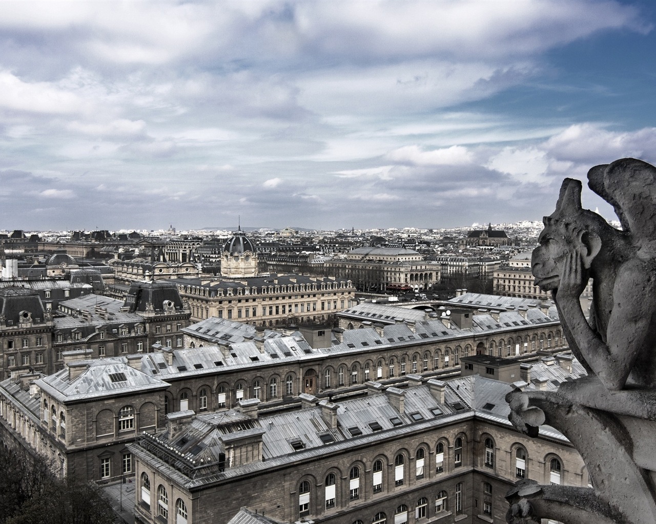 巴黎圣母院 高清风景壁纸12 - 1280x1024