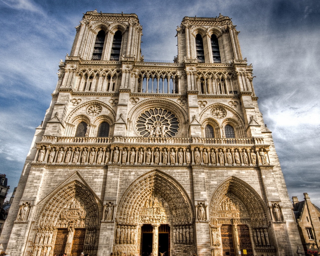 巴黎圣母院 高清风景壁纸14 - 1280x1024