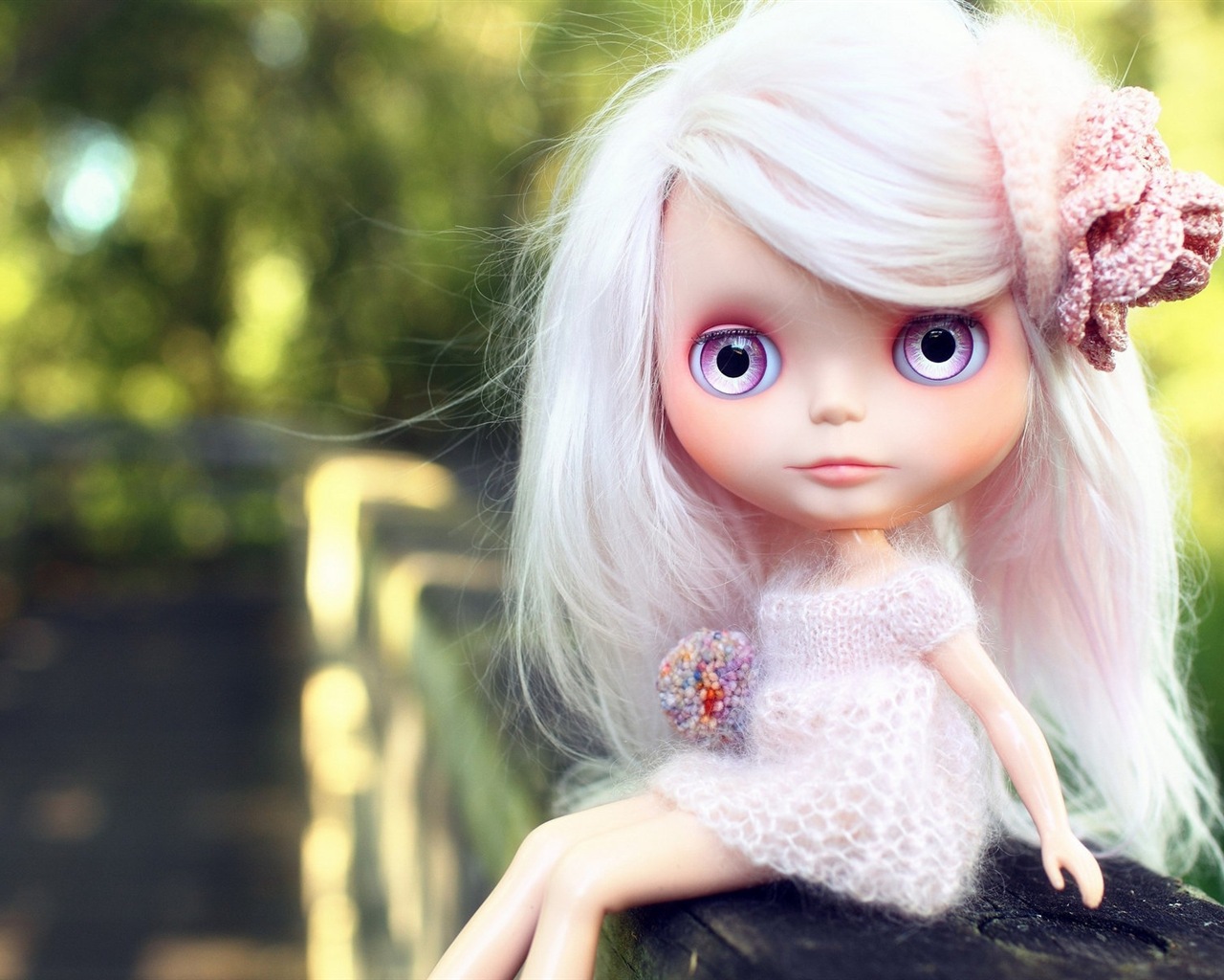아름다운 슈퍼 Dollfie 장난감 소녀의 HD 배경 화면 #2 - 1280x1024