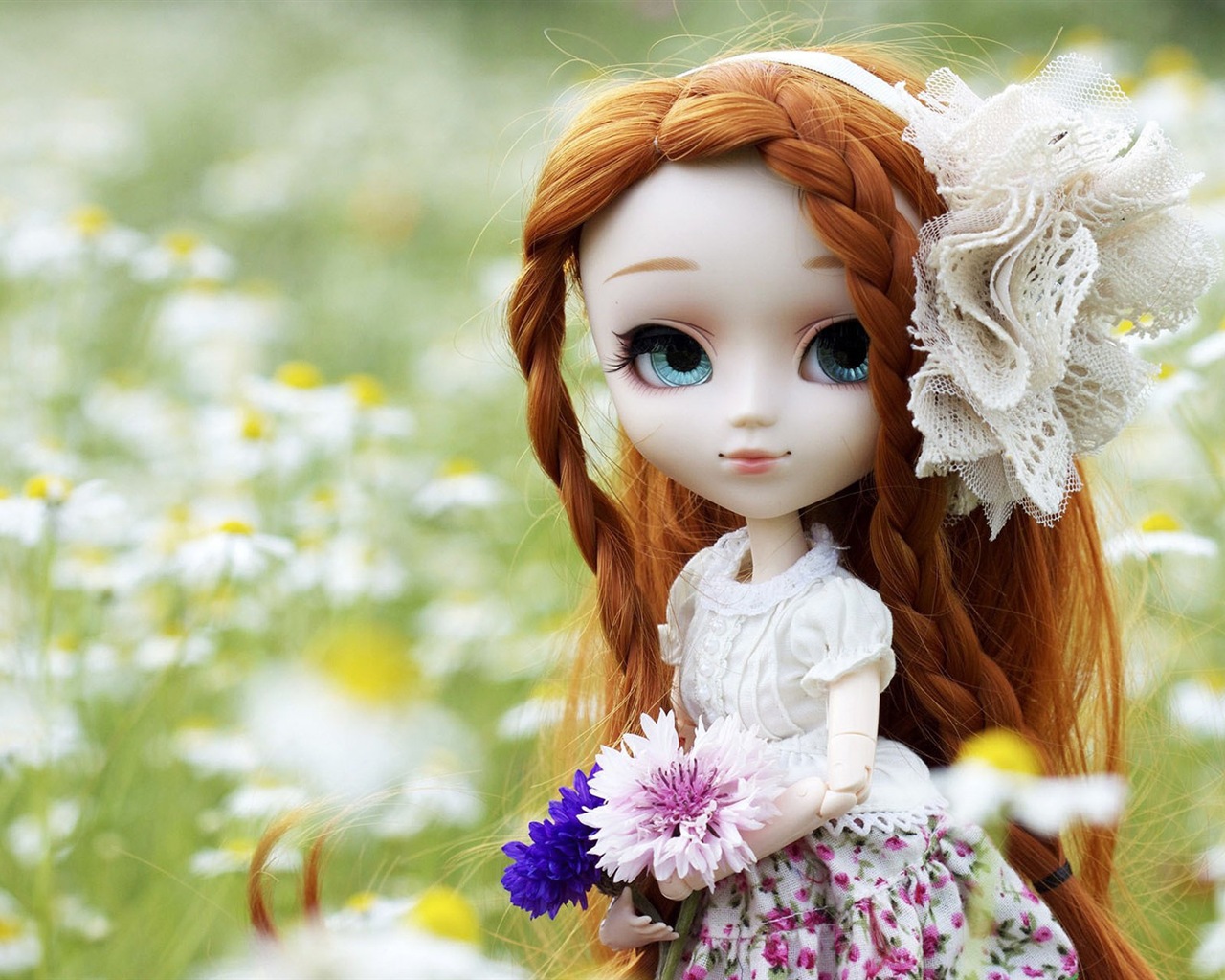 아름다운 슈퍼 Dollfie 장난감 소녀의 HD 배경 화면 #4 - 1280x1024