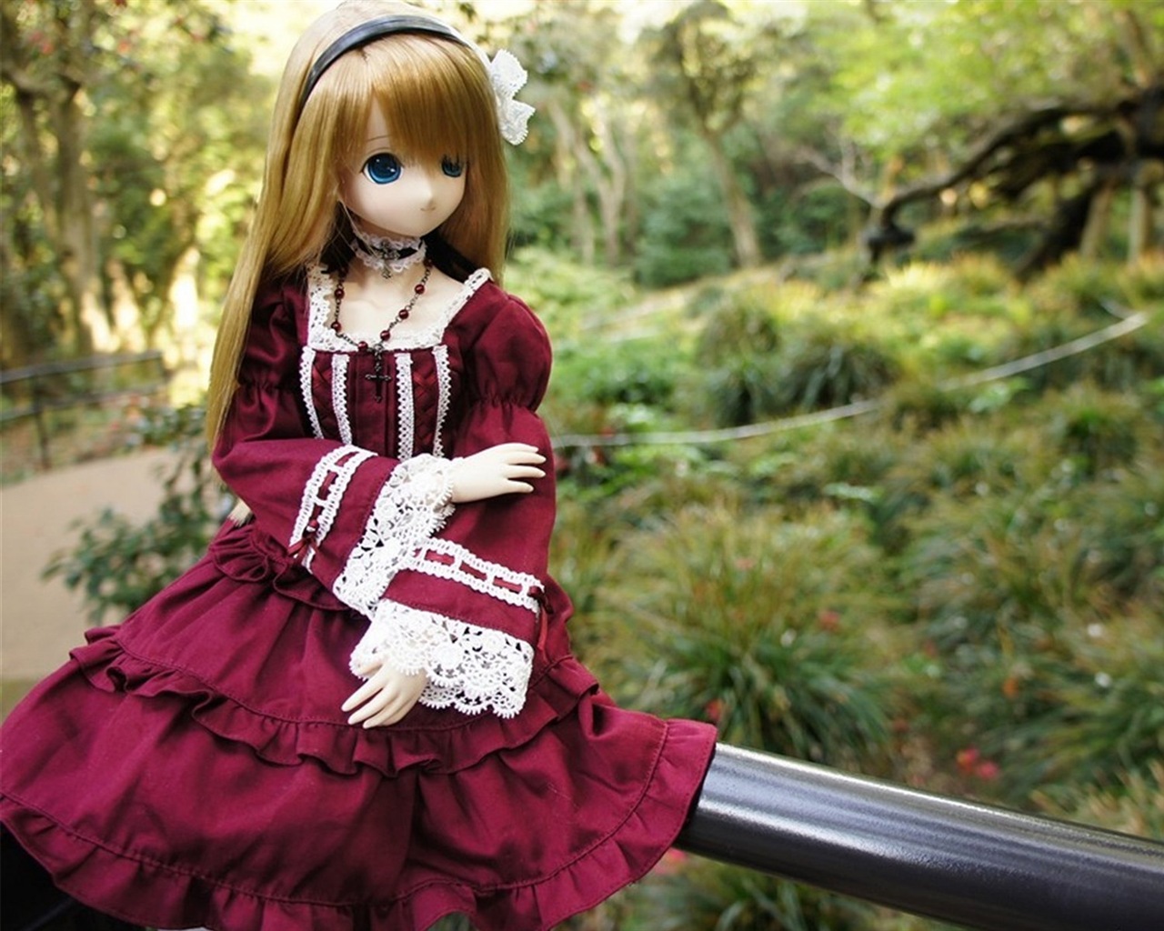 아름다운 슈퍼 Dollfie 장난감 소녀의 HD 배경 화면 #6 - 1280x1024