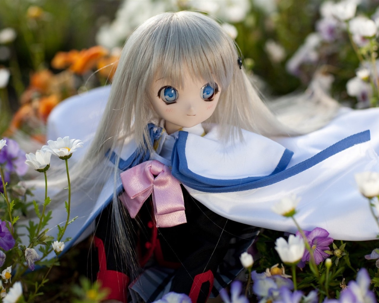 아름다운 슈퍼 Dollfie 장난감 소녀의 HD 배경 화면 #7 - 1280x1024