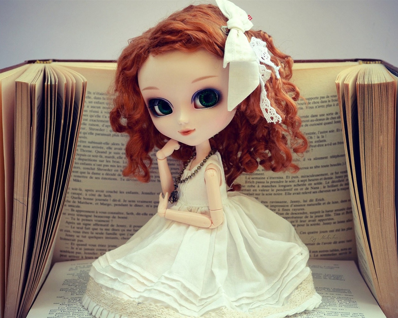 아름다운 슈퍼 Dollfie 장난감 소녀의 HD 배경 화면 #14 - 1280x1024