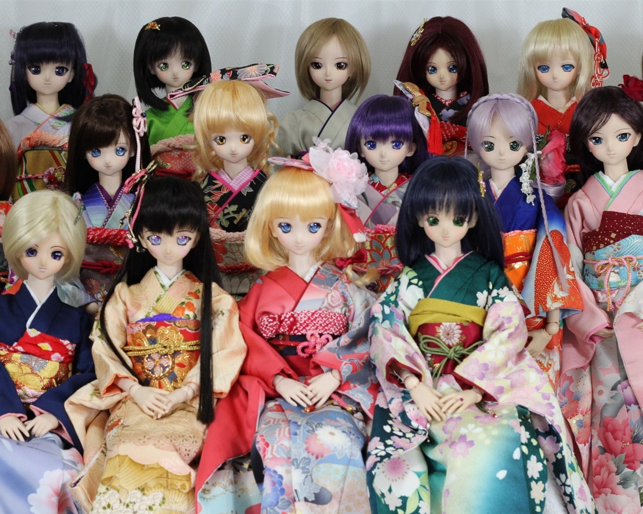 아름다운 슈퍼 Dollfie 장난감 소녀의 HD 배경 화면 #16 - 1280x1024