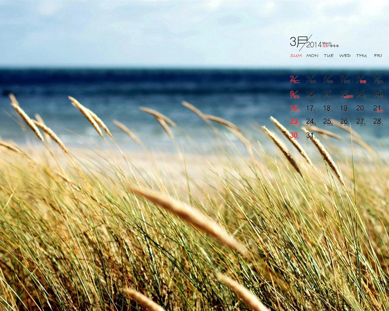 March 2014 calendar wallpaper (1) #5 - 1280x1024