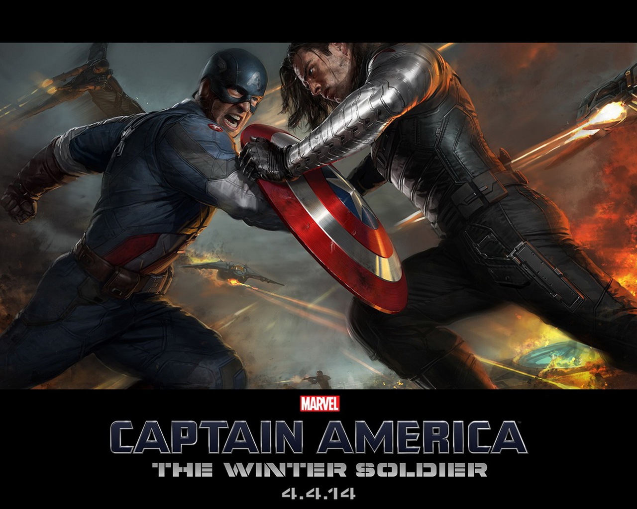 Captain America: fonds d'écran Le Winter Soldier HD #13 - 1280x1024