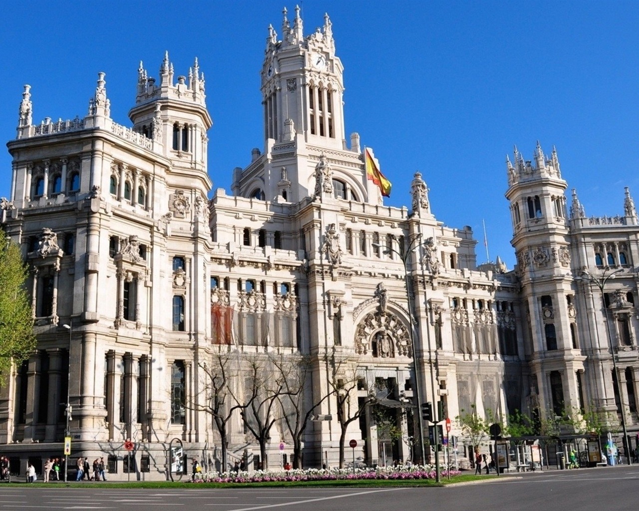마드리드의 스페인의 수도, 도시 풍경의 HD 배경 화면 #4 - 1280x1024