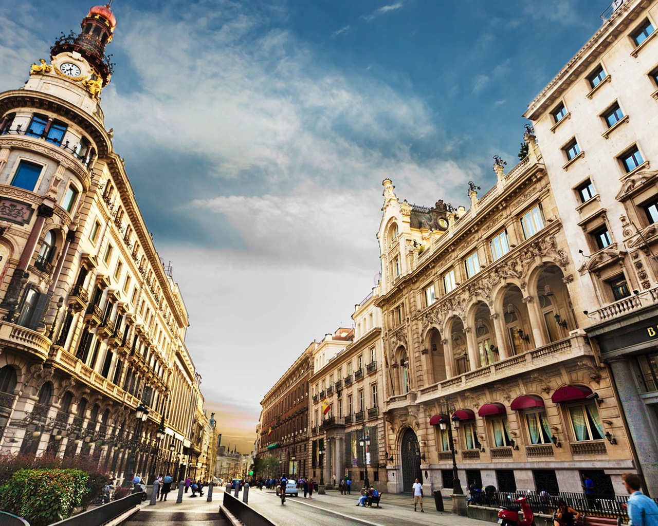 マドリードスペインの首都、都市の風景のHDの壁紙 #5 - 1280x1024