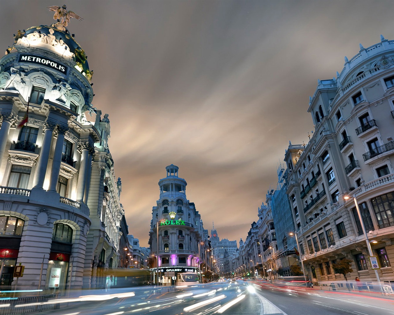 Capital española de Madrid, ciudad paisaje fondos de pantalla de alta definición #6 - 1280x1024