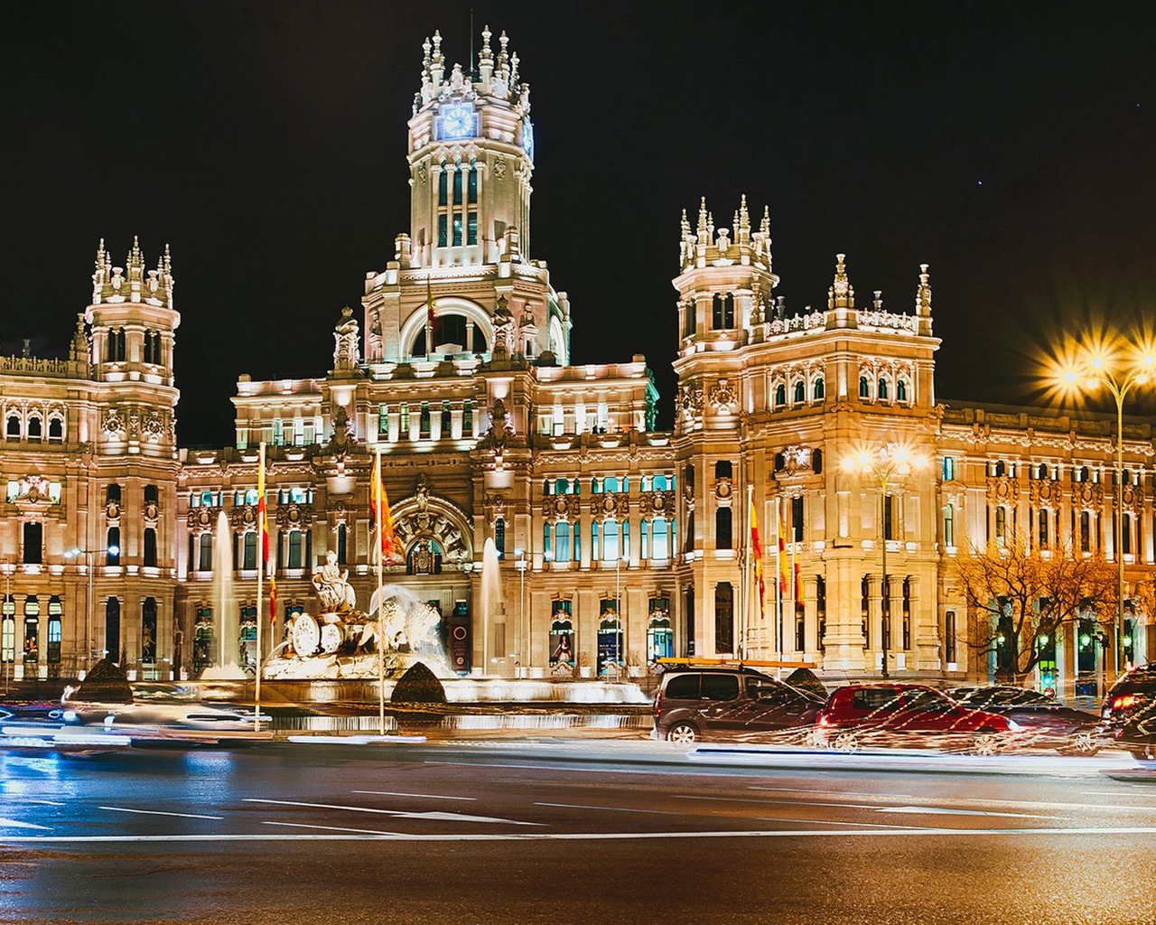 マドリードスペインの首都、都市の風景のHDの壁紙 #10 - 1280x1024