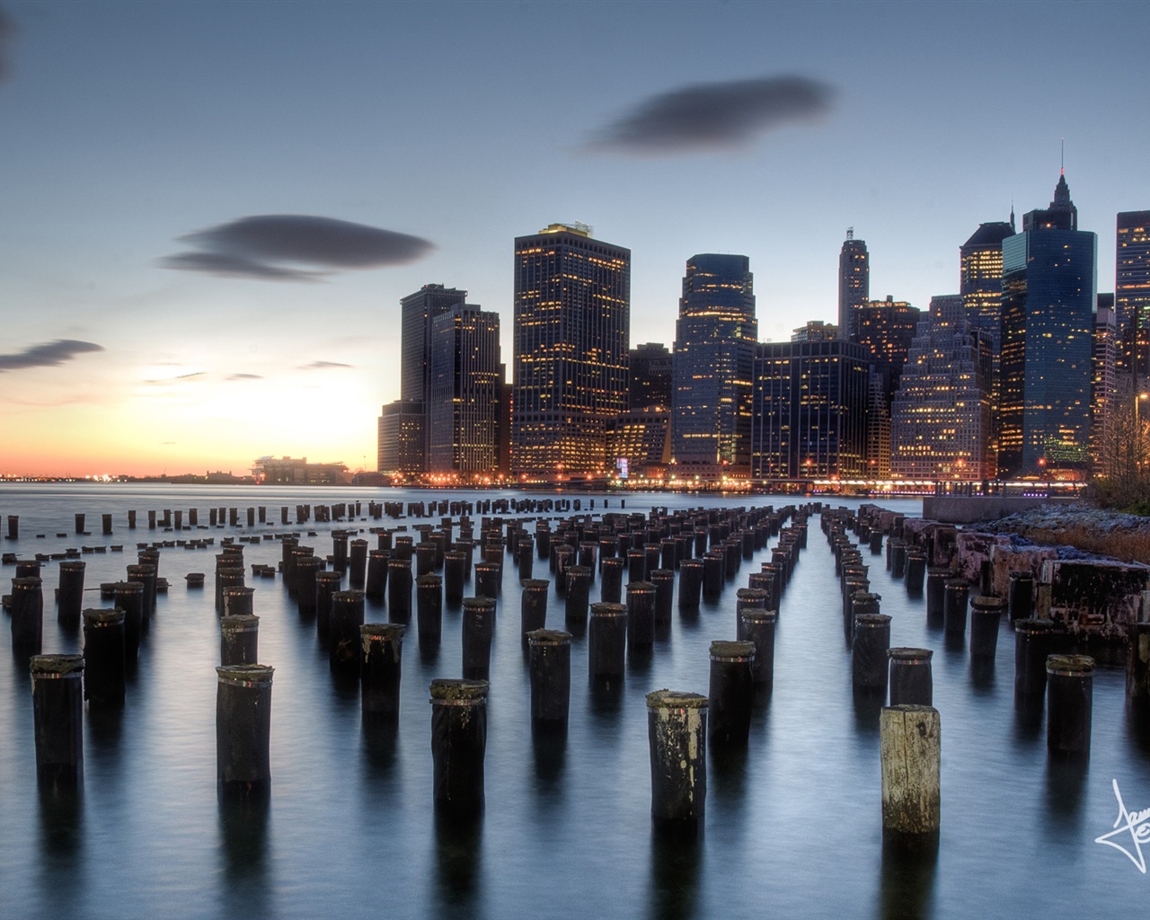 뉴욕의 도시 풍경, 마이크로 소프트 윈도우 8의 HD 배경 화면 #1 - 1280x1024