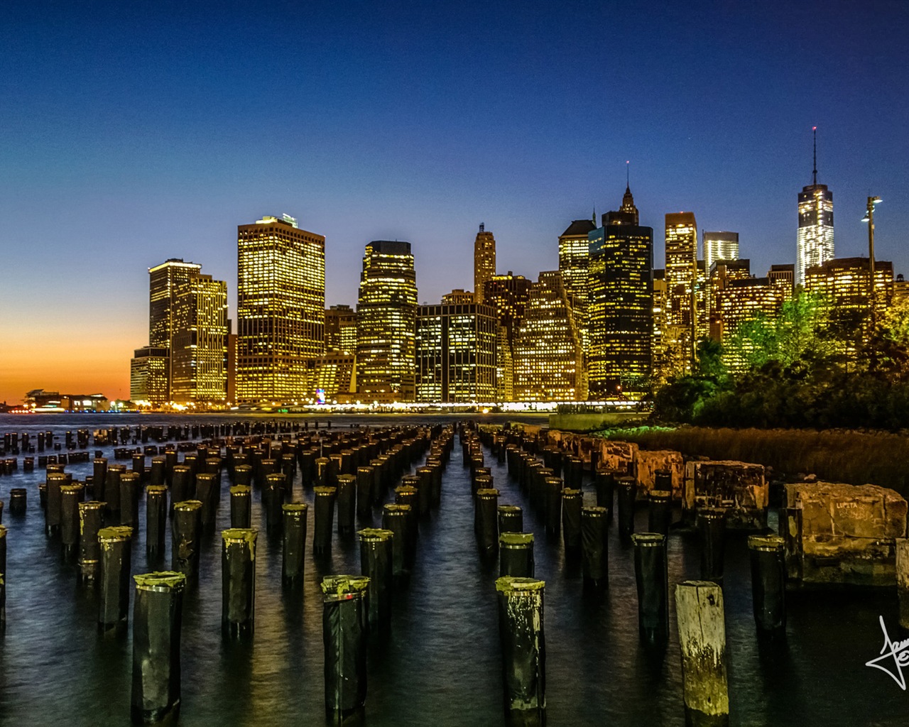 뉴욕의 도시 풍경, 마이크로 소프트 윈도우 8의 HD 배경 화면 #8 - 1280x1024