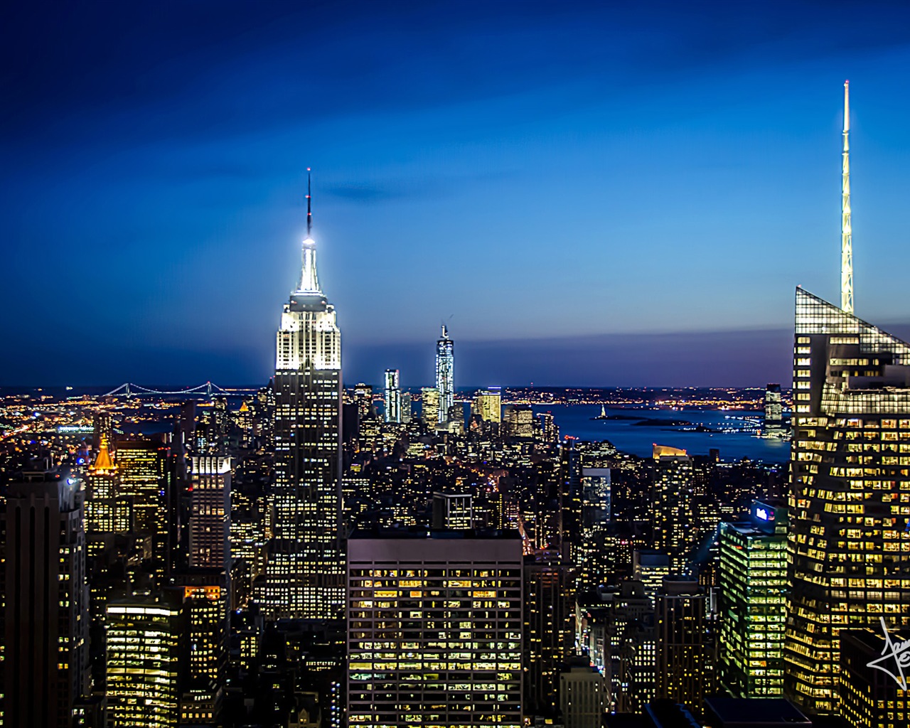뉴욕의 도시 풍경, 마이크로 소프트 윈도우 8의 HD 배경 화면 #15 - 1280x1024