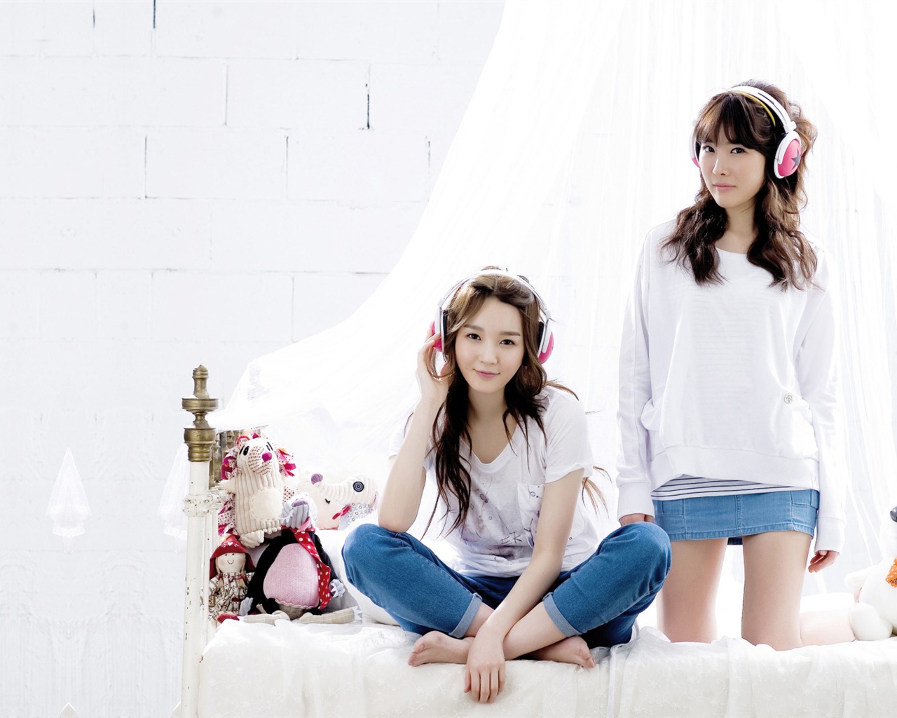 Davichi, корейский группы девушки дуэт, HD обои #5 - 1280x1024