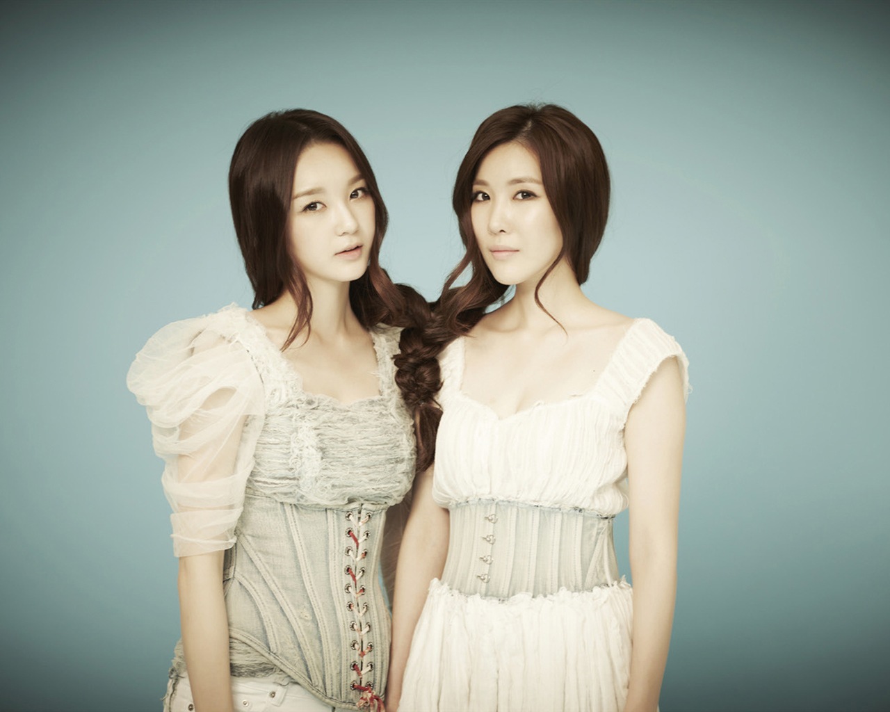 Davichi, корейский группы девушки дуэт, HD обои #6 - 1280x1024